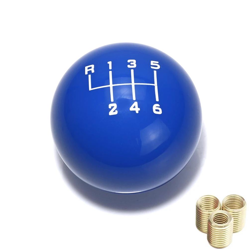 Universal 6 Speed Ball Shape Acrylic Car Gear Shift Knob Shifter Lever Head