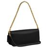 Coach Dinky 26 Borsa a Spalla in Pelle con Chiusura a Moschettone Media da Donna Nera CW641-B4BK