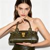 Popular Y2K Spicy Girl Style Retro Lock Decor Handbag For Women Large Capacity Commuter Top Handle Shoulder Tote Bag
