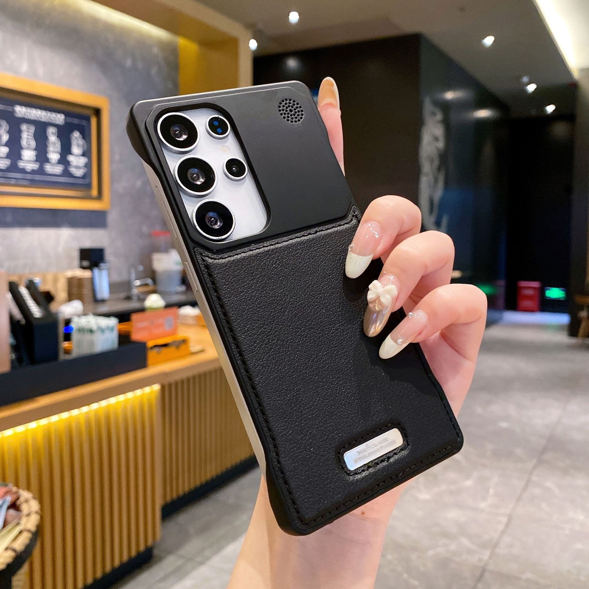 

Suitable for Samsung S25 Ultra Phone Case Without Frame Aromatherapy Magnetic Absorption Galaxys24ultra Leather Protective Case Samsung S22Ultra