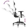Gaming Chair in White and Black Artificial Leather