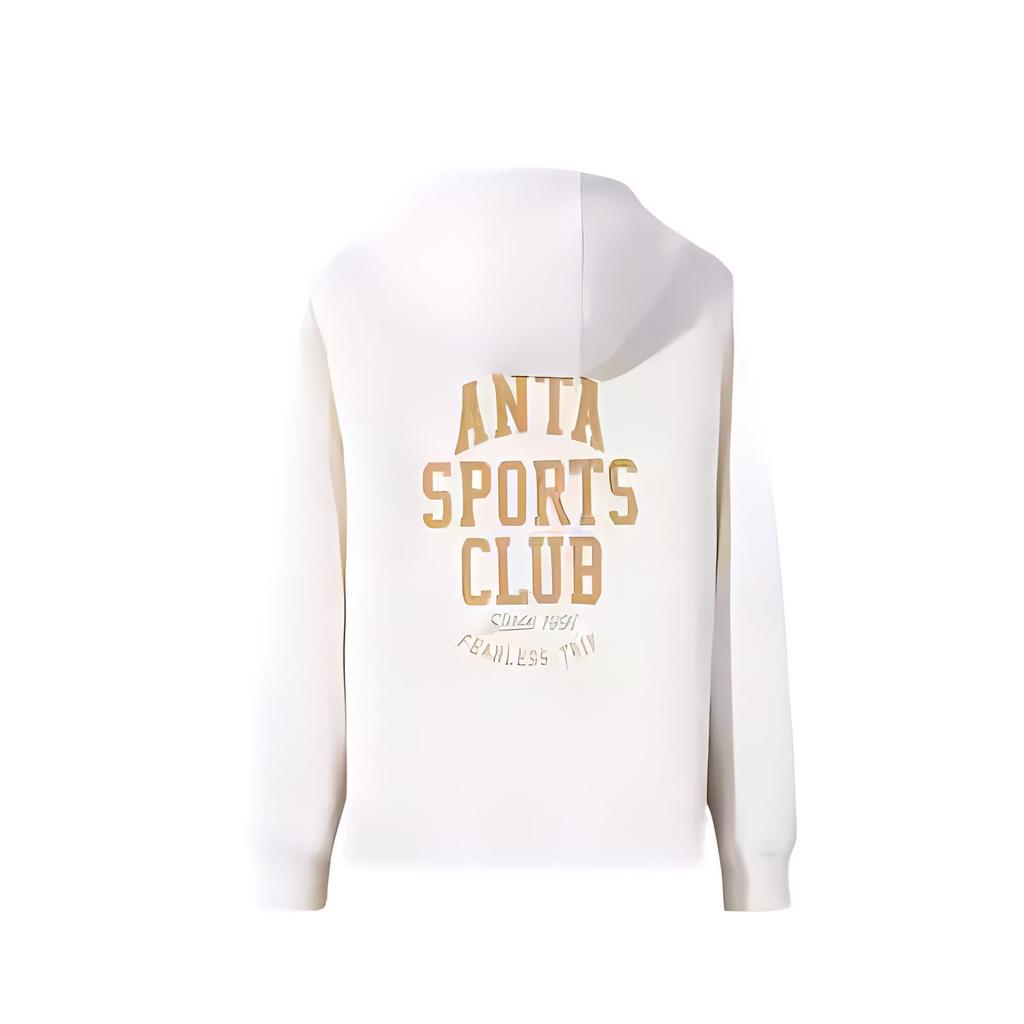 Anta Comfortable Breathable Loose Hoodie Women tops Ivory 162448701S-1