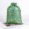 5pcs/lot Cloth Christmas Drawstring Storage Bag Christmas Packaging Bags  Candy Jewelry Toy Presents