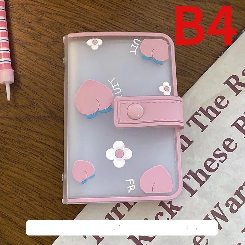 

1pc 20 Card Slots Mini Photo Album Home Picture Case Storage Lovely Fruit Animal Name Card Book Portable Photocard ID Holder