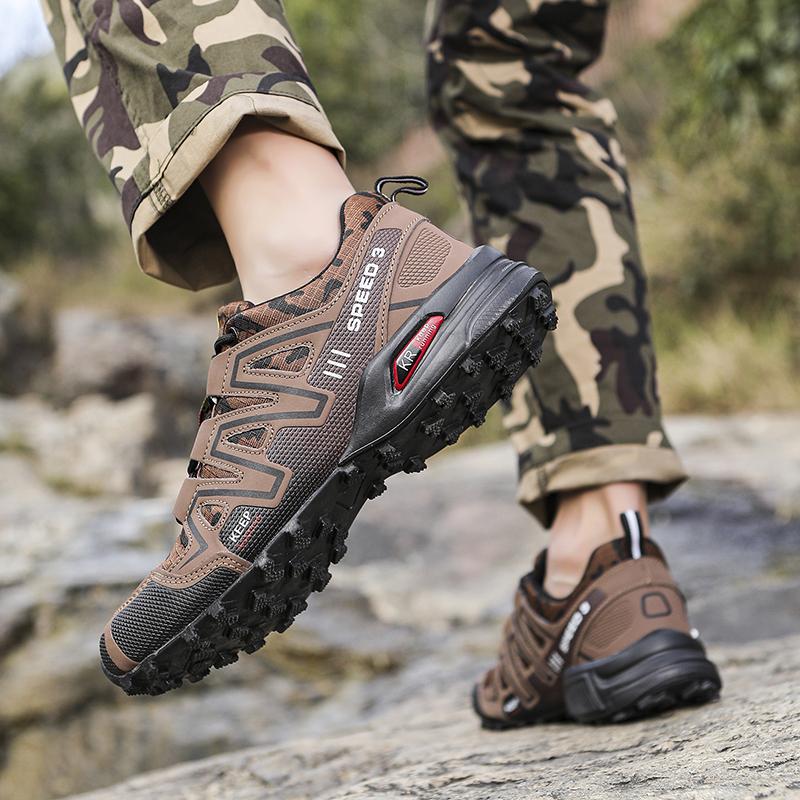 Large Size Men's Outdoor Hiking Shoes Mountain Bike Casual Sports Shoes Lightweight, Comfortable Waterproof Outdoor Hiking Shoes