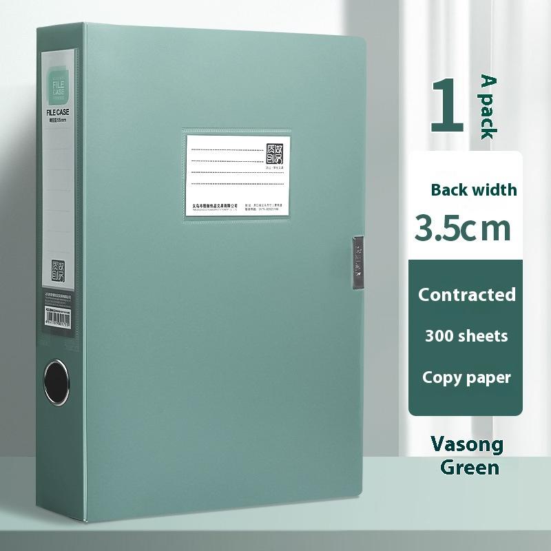 1pcs 3.5cm Large Capacity A4 File Folder Multifunctional Waterproof Document Organizer Dustproof Desktop Storage Document Holder