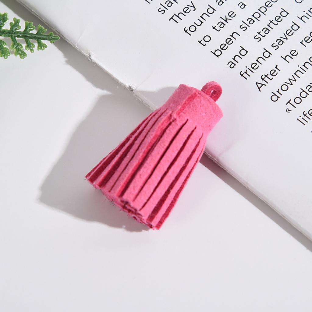 5-20Pcs 3cm Mini Leather Tassel Keychain Tassel Phone Tassels Pendant For DIY Craft Jewelry Making Bracelet Earrings Accessories