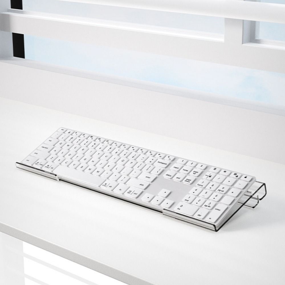Langlebiger Computer-Tastaturhalter Klarer Acryl-Neigungstastaturständer Schreibtisch-Tastaturablage Schule