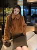 Women's Winter Rex Rabbit Fur Coat - Warm, Fleece-lined, Thickened, Korean-Style Petite