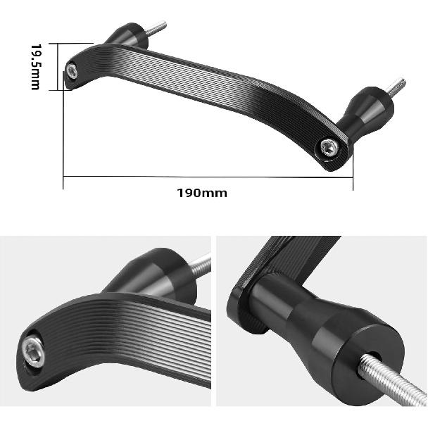 NICECNC Black CNC Rear Grab Handle Compatible with KTM 125-450 SX/SXF/XC/XCF 2016-2018 125-500 XCW/EXC/EXCF 2017-2019 Compatible with KTM Accessories