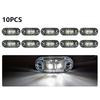 10PCS 12-24V LED Side Marker Car Lights Front Rear Clearance Indicator Lamp for Truck Trailer BUS Van Caravan Warning Lights