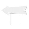 1Pc/5Pcs Blank Arrow Signs High Strength Weather Resistant DIY Widely Used Easy