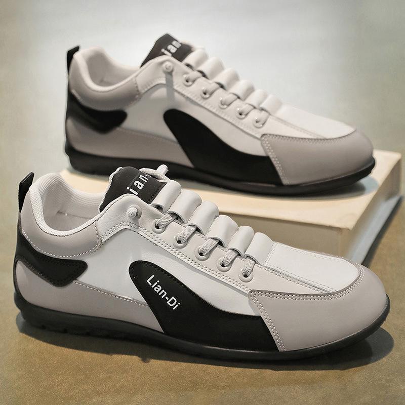 Spring 2026 Men's Versatile Low-Top Casual Leather Loafers - Youth Fashion Sports Trend