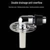7.8CM Stainless Steel Round Anti-Odor Floor Drain Cover & Connector for Bathroom