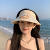 New Summer Sun Protection Hat for Women Sun Hat for Women Summer Sun Protection Rechargeable Fan Empty Top Hat Big Brim Outdoor