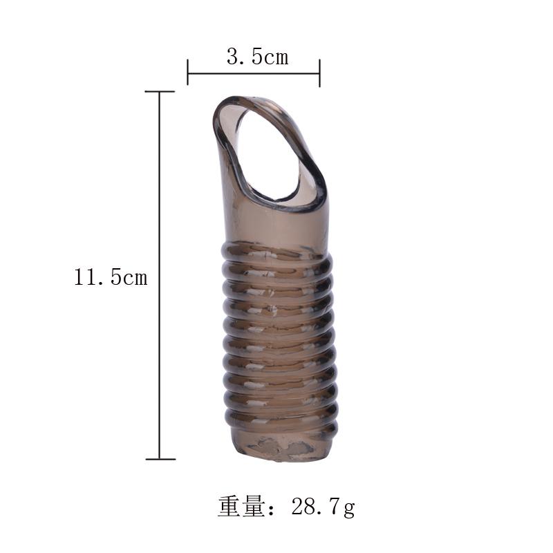 Silicone Reusable Penis Sleeve Strapon Delayed Ejaculation Chastity Device Lock Sperm Erection Sex Toys For Men Bondage