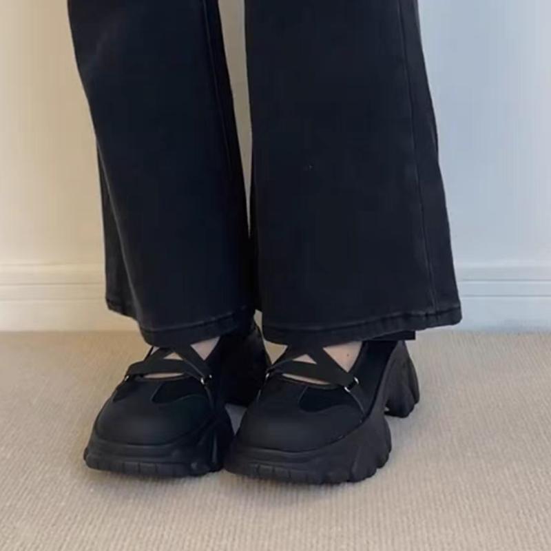 Clogs with Heel Sports  Sandals All-Match Breathable Shoes Lady 2025 Shallow Mouth Thick Medium New Multicolored