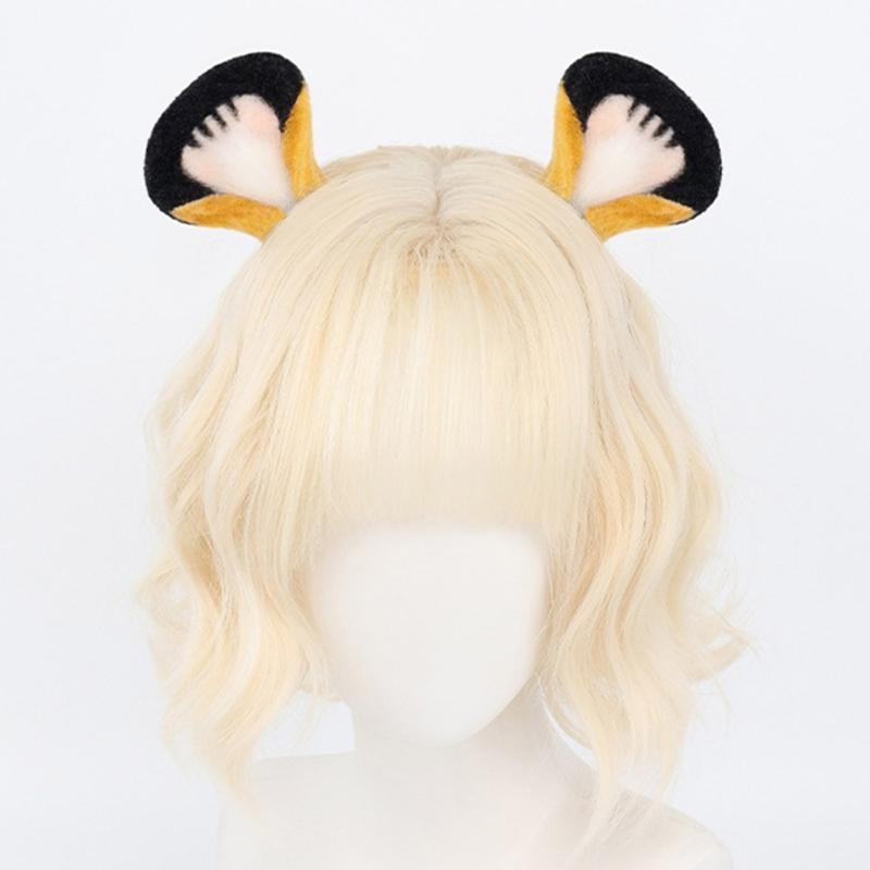 Animal Costume Accessory Animal Ear Headband with Tail Animal Cosplay Outfit for Kid Adult Christmas Halloween Role Play