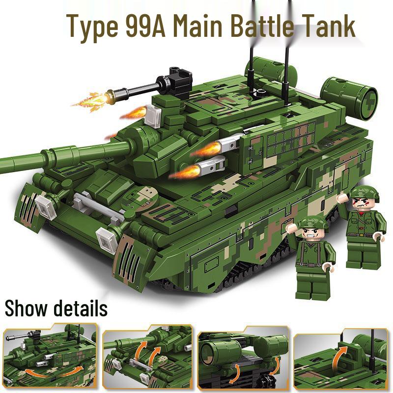 Compatible Military SWAT Armored Car Building Blocks - Educational Assembly Toy for Boys