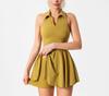 Lulu Tennis Skirt Set for Women with Chest Pads – Ideal for Tennis, Badminton, Yoga, and Outdoor Sports.