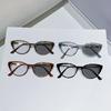 Cat's Eye Photochromic Myopia Glasses for Women Retro Small Frame Color Changes Near Sight Glasses Anti Blue Light Eyewear