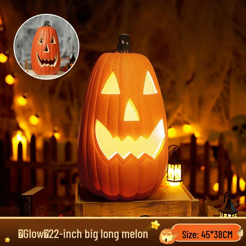 Large Luminous Pumpkin Lantern for Halloween Outdoor Theme Decorations