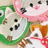 12 Pcs Cats Iron on Patches Cartoon Animal Repair Patches Kitten Sewing Patches for Clothing Jeans Hat Backpacks