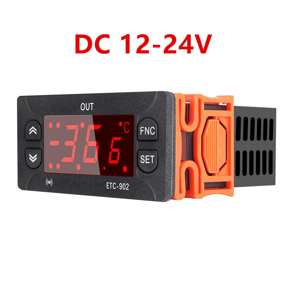 ETC-902 Digital Temperature Controller Thermostat Thermoregulator incubator Relay LED 16A Heating Cooling 12V 24V AC 110V-220V