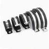 5pcs 304 Stainless Steel Rubber Lined P Clips R-type Pipe Clamp Cable Mounting Hose Pipe Clamp Hose Clamp Fixed Pipe Bracket