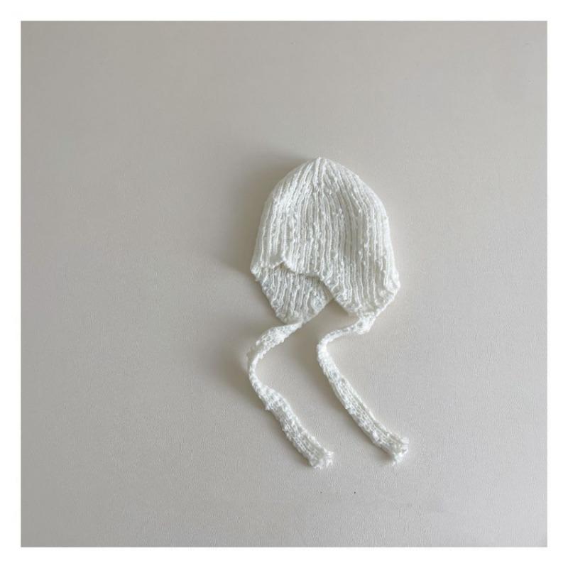 Cute Baby Girl Hat with Braids Brim Winter Warm Knitted Earflap Cap Fashion Beanie for Toddler Soft Yarn Crochet Infant Hat