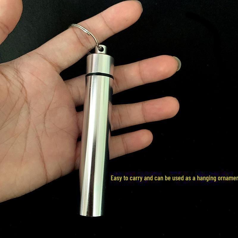 Stainless Steel Toothpick Keychain for On-the-Go Oral Care