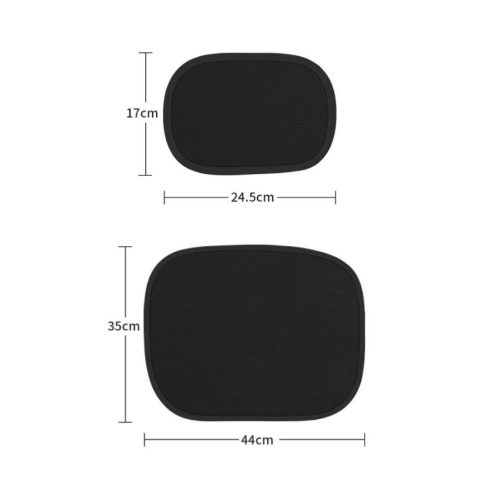 2pcs Anti-static Film Car Mini Shading Sun Protection Car Sunshade Side Window Sun Cover  Summer