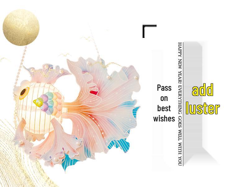 Koi and Goldfish Lantern Kit: Handmade DIY Ancient-Style Glowing Lanterns for Lantern & Mid-Autumn Festivals