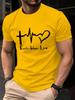Fashion Men's Faith Hope Love 3D Printed T-shirt Summer Outdoor Sports Fitness Top Casual Comfortable Round Neck Short Sleeve Hoodie