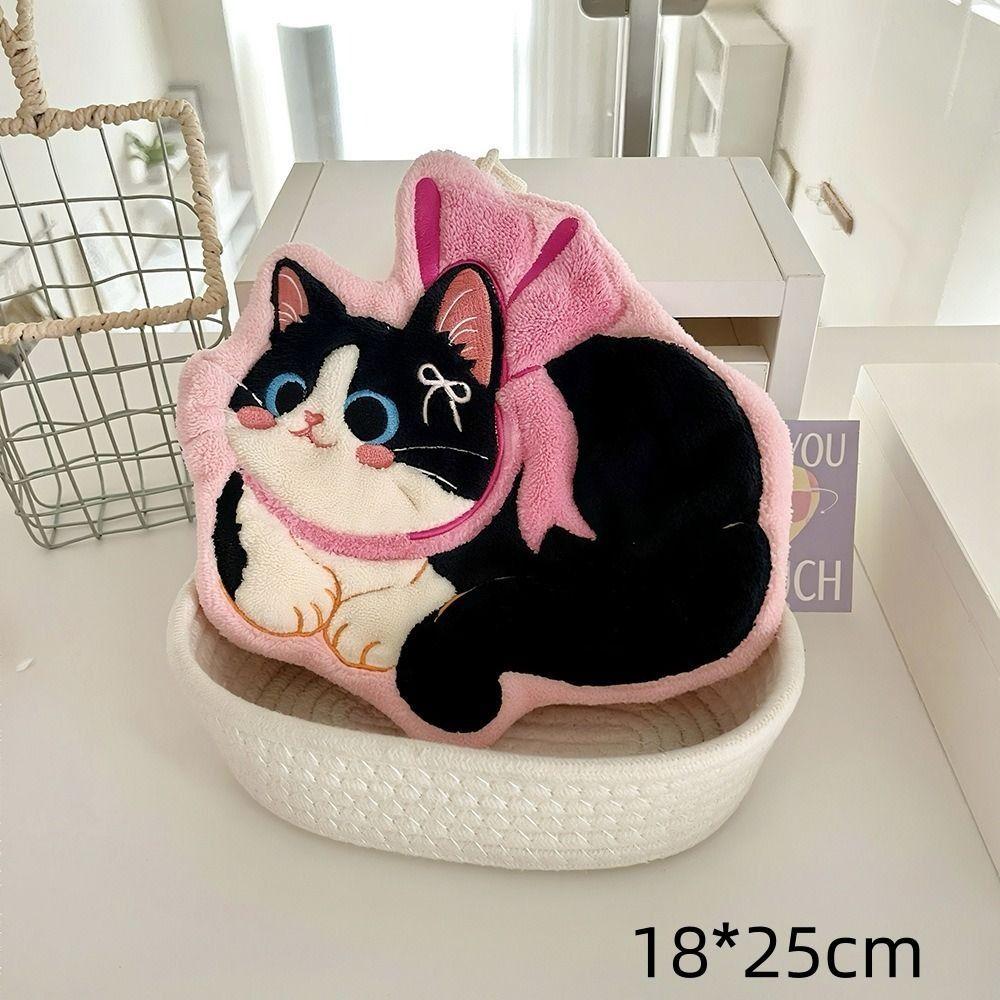 Soft Hand Towel Coral Fleece Washcloth High Quality Toilet Handkerchief  Kitchen
