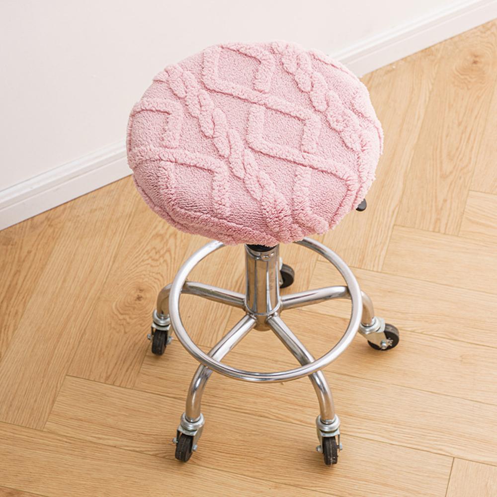 Samt Elastisch Rund Stuhl Barhocker Abdeckung Überwurf Schutz Stretch Modern Schmutzabweisend Universal Hocker Abdeckung