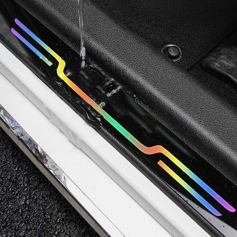 

Захисна накладка на поріг автомобіля Компактна смуга на поріг дверей Кольорові Захисні Від подряпин 4X Автомобільні Наклейки Для Автомобільних Сходинок Вантажівок чорний