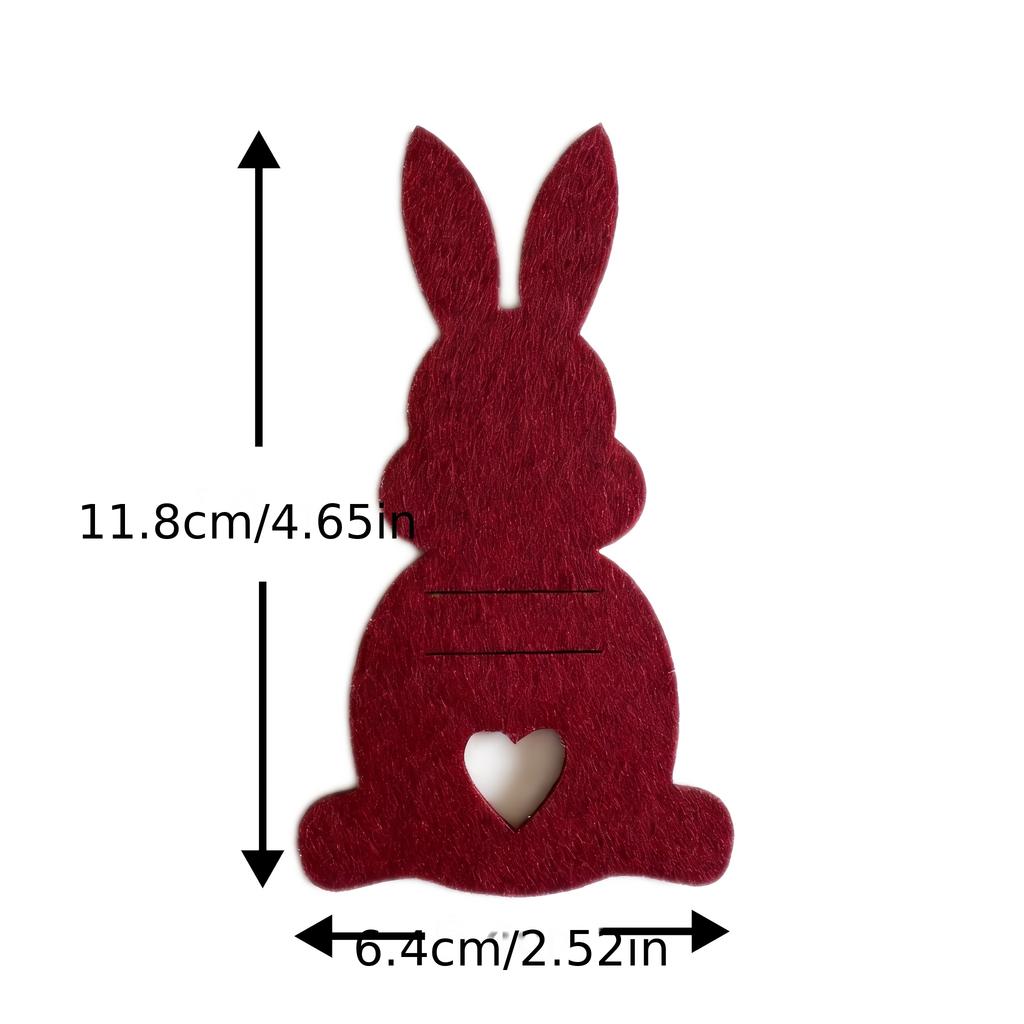 Gift for Her/Him 6pcs Easter Wallet Gift Set | Felt Easter Bunny Ornaments,6-Color Party Wallet Gift Bags,Holiday Party Supplies