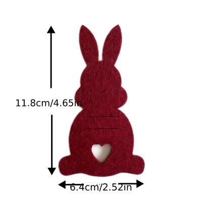 Gift for Her/Him 6pcs Easter Wallet Gift Set | Felt Easter Bunny Ornaments,6-Color Party Wallet Gift Bags,Holiday Party Supplies