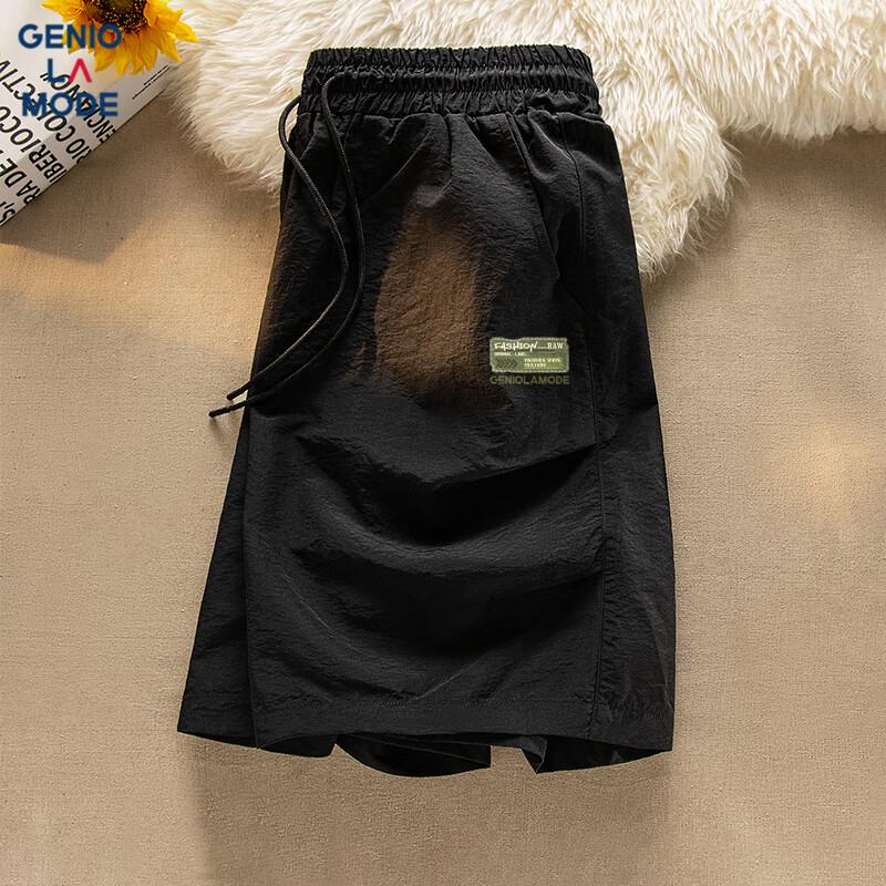 GENIOLAMODE Men s Ice Silk Cooling Casual Cargo Shorts 3XL