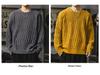 Men's Heavyweight Winter Cable Knit Pullover Sweater - Thick, Warm, Versatile Round Neck Knitwear