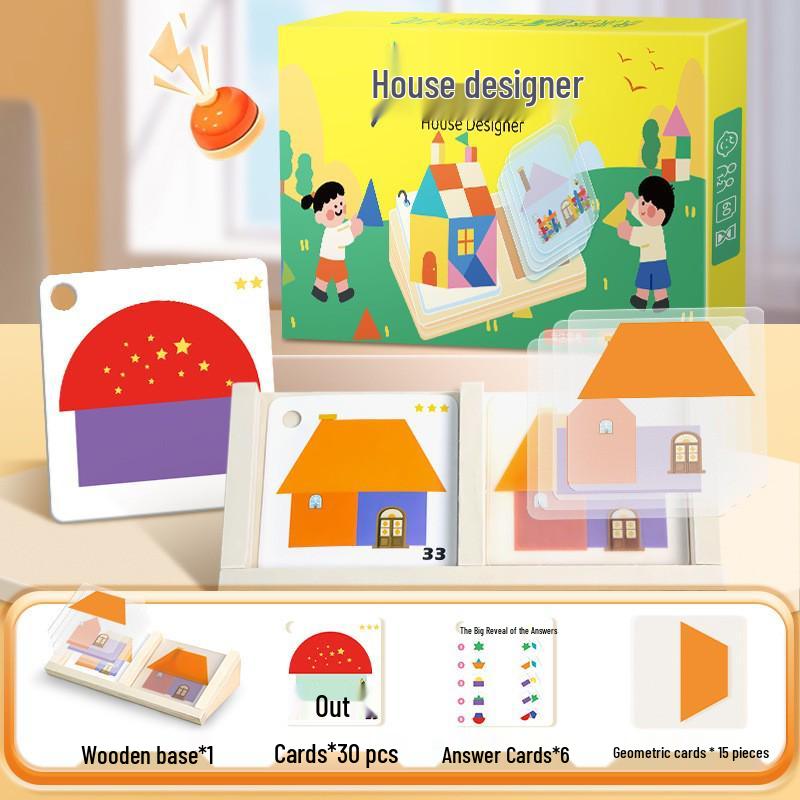 Geometric Stacking Puzzle: Early Education Toy for Kids