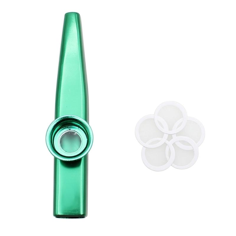 Metal Kazoos With Kazoo Flute Diaphragms Mouth Kazoos Ukuleles Companion Standard Common Size Musical Instruments Parts