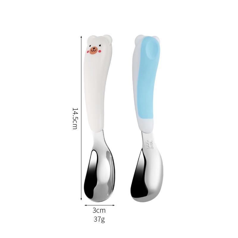 ME Cartoon Bear 316 Stainless Steel Baby Feeding Spoon 1 pc