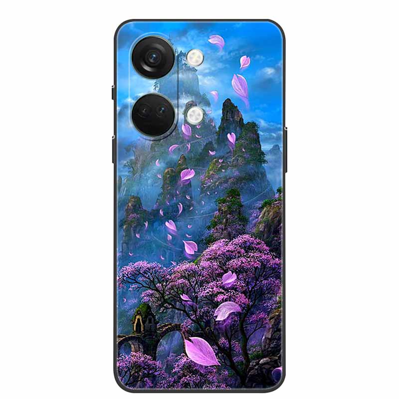 For One Plus Nord3 5G Case Silicone Painted Soft Protective Covers for OnePlus Nord 3 5G Phone Cases 1+ Nord3 TPU Coques Marble