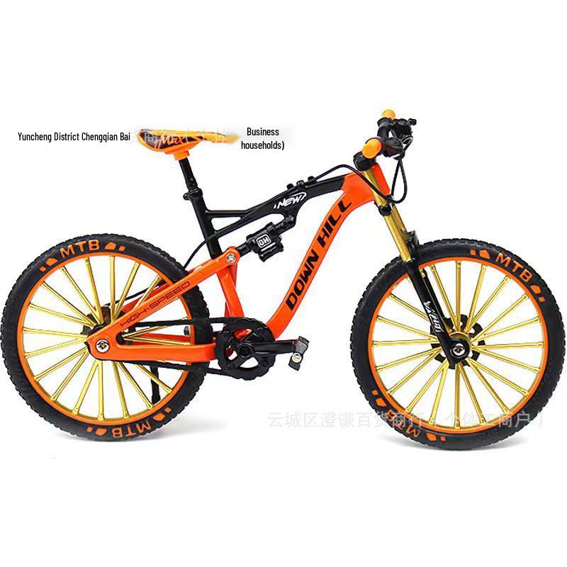 Cross-Border E-commerce 1:8 Downhill Mountain Bike Metal Collectible Ornament