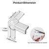 4Pcs Transparent Table Corner Covers Anticollision Babyproofing Furniture Corner Bumper Guards Durable Corner Stickers