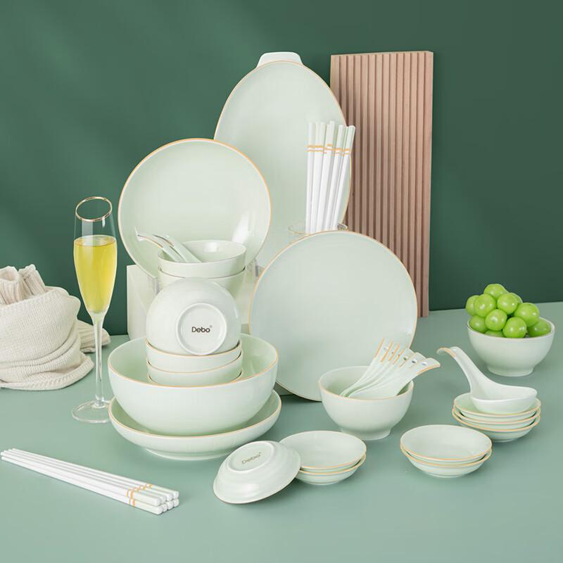 Debao Victoria 40-Piece Ceramic Dinnerware Set