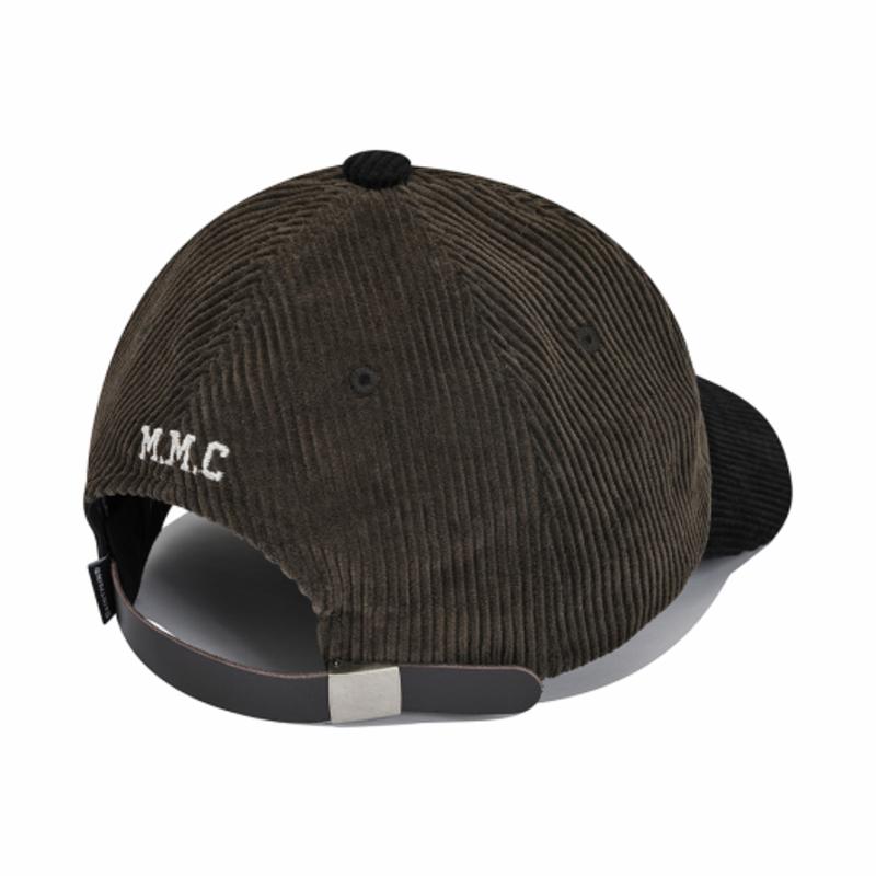 SAINTPAIN SP M.M.C LOGO CORDUROY BASEBALLKappe-braun