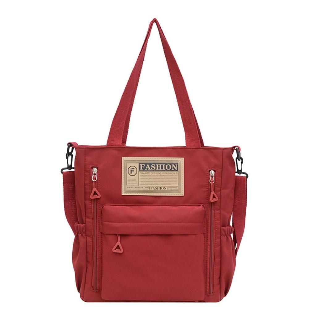 

Simple Women s Shoulder Bag Large Capacity Single-shoulder Bag Shopping Handbag Student Class красный